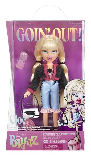 Bratz Goin' Out! Doll - Cloe - 1 Sammlerpuppe mit Accessoires, einem Outfit, einer Handtasche, einer Sonnenbrille und einer Bürste - Kinderspielzeug - ab 6 Jahren von Bratz