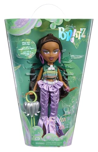 Bratz Fashion Pixiez Sasha - Fantasy-Sammelpuppe mit Echter Mode und Accessoires, Flügel Verwandeln Sich in einen Ring, Purple Bratz Fashion Pixiez Sasha - Fantasy-Sammelpuppe mit Echter Mode und Accessoires, Flügel Verwandeln Sich in einen Ring, Purple von Bratz