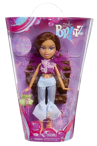 Bratz Fashion Pixiez Yasmin – Fantasy-Sammelpuppe mit Echter Mode und Accessoires, Flügel Verwandeln Sich in einen Ring Bratz Fashion Pixiez Yasmin – Fantasy-Sammelpuppe mit Echter Mode und Accessoires, Flügel Verwandeln Sich in einen Ring von Bratz