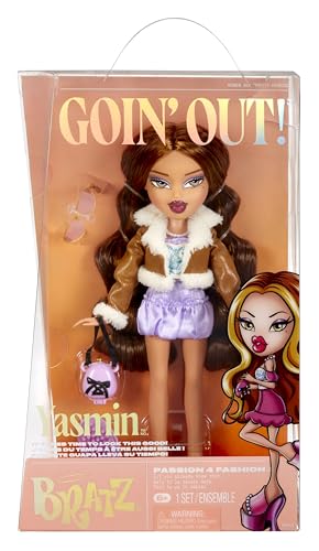 Bratz Goin' Out! Doll - Yasmin - 1 Sammlerpuppe mit Accessoires, einem Outfit, einer Handtasche, einer Sonnenbrille und einer Bürste - Kinderspielzeug - ab 6 Jahren von Bratz