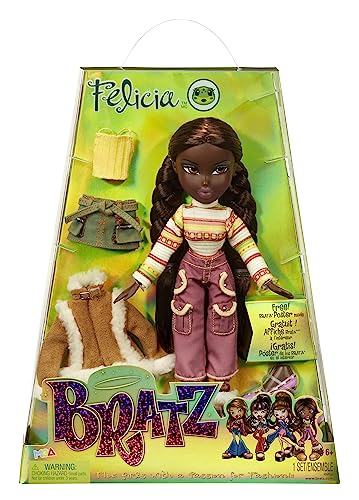 Bratz Original Modepuppe - Felicia - Serie 3 - Puppe, 2 Outfits und Poster - Für Sammler und Kinder ab 6 Jahren von Bratz