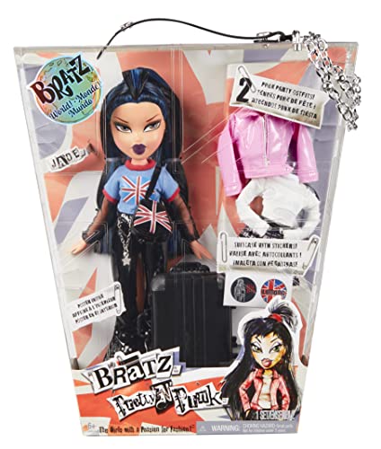 Bratz Pretty 'N' Punk Modepuppe - Jade - Zwei Neuauflagen der beliebten Puppen mit kombinierbaren Outfits, einem anpassbaren Koffer und tollen Accessoires - für Kinder und Sammler ab 6 Jahren von Bratz