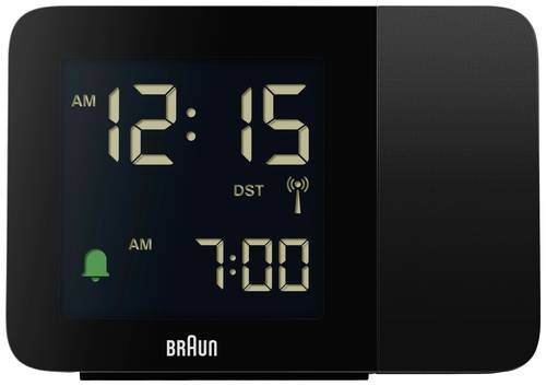 Braun BC15B-DCF Funk Wecker Schwarz von Braun