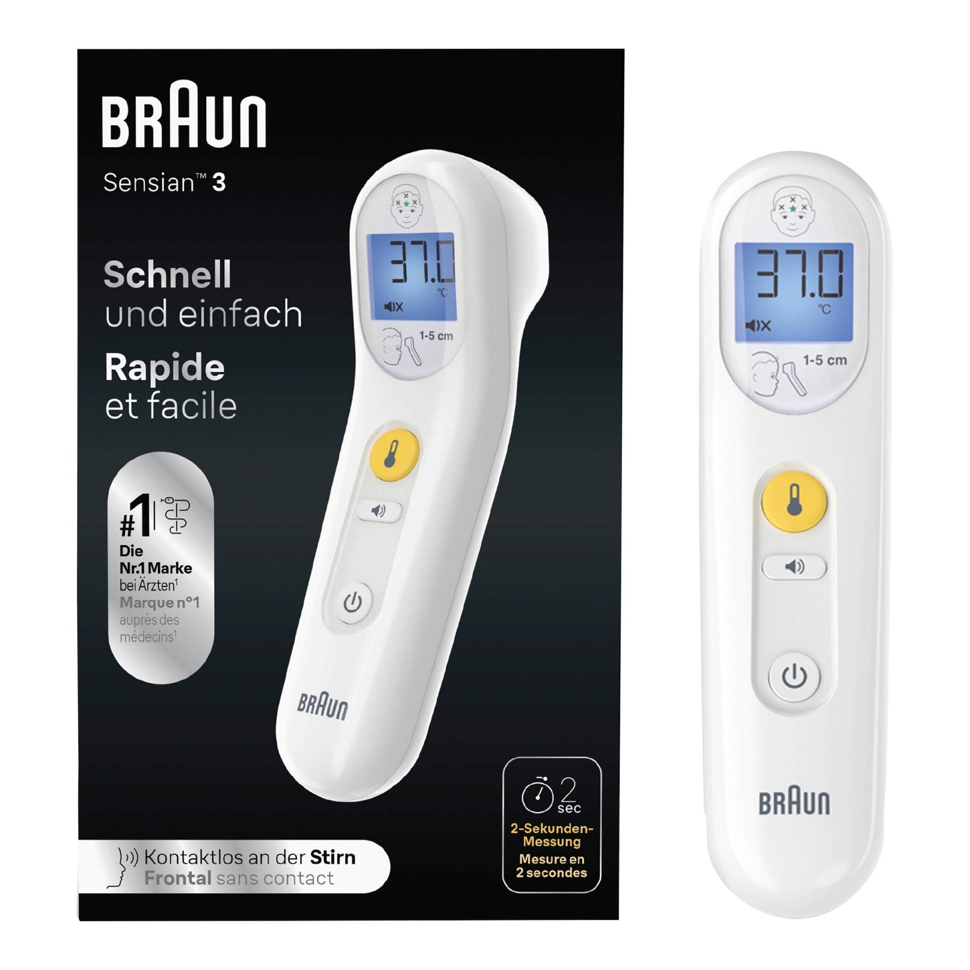 Braun No touch Thermometer Sensian 3 BNT050WE Braun No touch Thermometer Sensian 3 BNT050WE von Braun