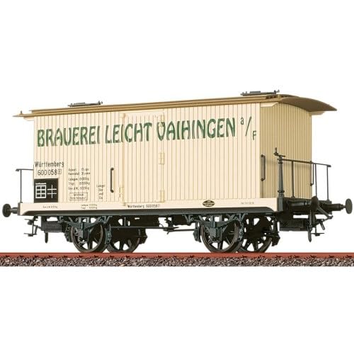 47730 Gedeckter Güterwagen 'Brauerei Leicht Vaihingen', K.W.St.E., Ep.I von Brawa