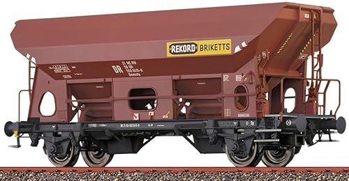49552 H0 Offener Güterwagen Ommstu, DR, Ep.IV 'Rekord Briketts' 49552 H0 Offener Güterwagen Ommstu, DR, Ep.IV 'Rekord Briketts' von Brawa