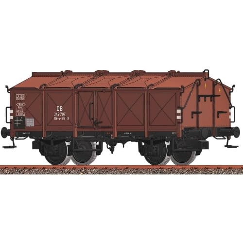 50543 Klappdeckelwagen Uk-v 25 der DB, Ep. III von Brawa