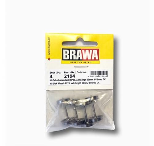 BRAWA 2194 RP25 Scheibenradsatz Spitzlagerung, DC BRAWA 2194 RP25 Scheibenradsatz Spitzlagerung, DC von Brawa