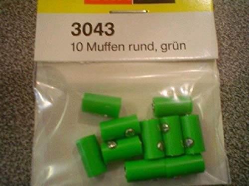 Brawa 3043 10 Muffen rund, gruen von BRAWA