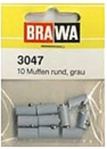 Brawa 3047 Muffen 2,5 rund, grau [10 St.] von Brawa