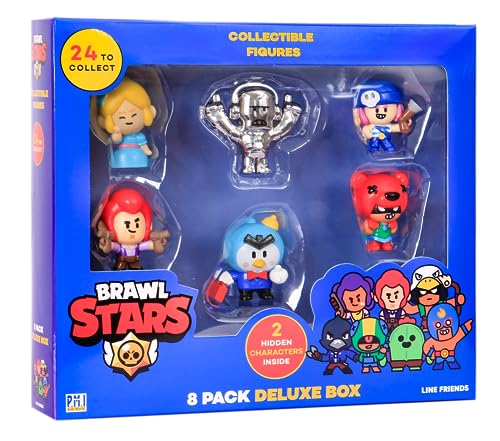 Brawl Stars P.M.I Collectible Figures - 8 Pack Deluxe Box -Including 2 Rare Hidden Characters (S1) (Random) (BRW2070) von Brawl Stars