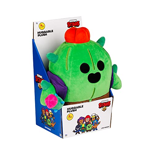 Brawl Stars Spike The Cactus Kuscheltier | 30 cm hoch | Plüsch-Spielzeugpuppe | P.M.I. Offiziell Lizenziertes Spielzeug | Supercell | Geschenk für Gamer | Sammlerstück von Brawl Stars