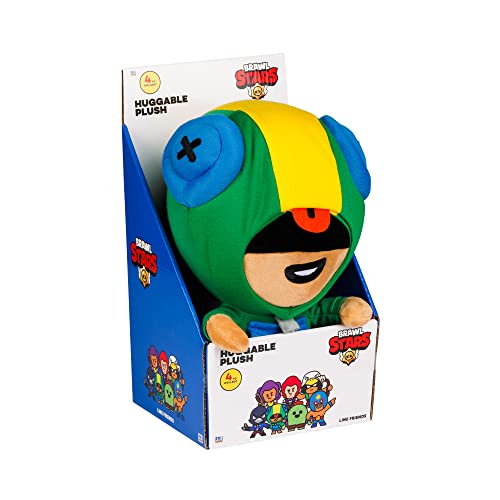 Brawl Stars Leon The Chamäleon Kuscheltier | 30 cm hoch | Plüsch-Spielzeugpuppe | P.M.I. Offiziell Lizenziertes Spielzeug | Supercell | Geschenk für Gamer | Sammlerstück von Brawl Stars