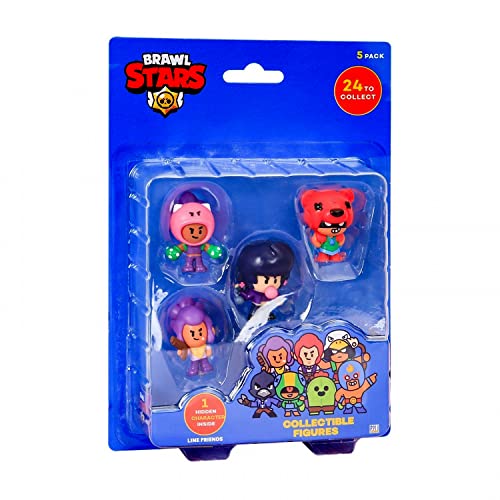 Brawl Stars P.M.I Collectible Figures - 5 Pack -Including 1 Rare Hidden Character (S1) (Random) (BRW2040) von Brawl Stars