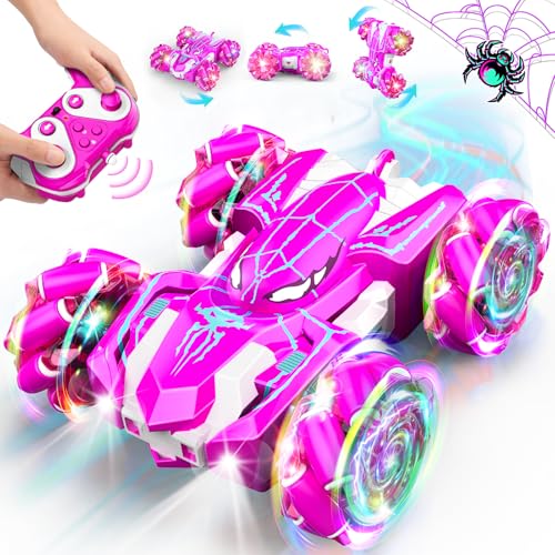 Braxel Ferngesteuertes Auto, Geschenk Mädchen 3 4 5 6 7 8-11 Jahre RC Auto Monstertruck Kinderspielzeug ab 3-6 Jahre Outdoor Spielzeug Spider Spielzeug Geschenke für Mädchen von Braxel