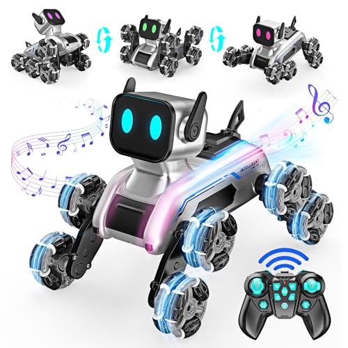 Braxel Ferngesteuertes Auto ab 6-12 Jahre, 8WD LED Rc Auto Spielzeug ab 6-12 Jahre Junge, Geschenk Junge 6-12 Jahre Spiele ab 6-12 Jahre, Roboter Hund Geschenke für Kinder Man Outdoor Spielzeug von Braxel