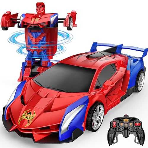 Braxel Ferngesteuertes Auto Spider Transforming RC Spielzeug ab 3-12 Jahre, 2.4GHz Roboter Auto mit Fernbedienung, Ostergeschenk Geburtstagsgeschenk für Jungen & Mädchen, Outdoor Spielzeug für Kinder von Braxel