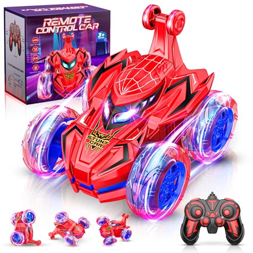 Braxel Ferngesteuertes Auto ab 3 4 5 6 7 8 Jahre, Spider Spielzeug ab 3-9 Jahre Junge Ostergeschenke Kinder RC Auto Geschenk Junge Mädchen 3 4 5 6 7-10 Jahre Outdoor Spielzeug von Braxel