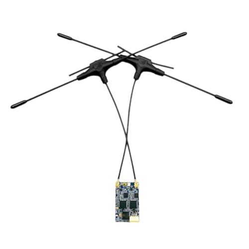 Breeshy 900MHz 2,4GHz RX Empfänger ELRS RX Dual Band Gemini Empfänger ExpressLRS RX für RC FPV Racing Long Range Drone 80MM*2 von Breeshy