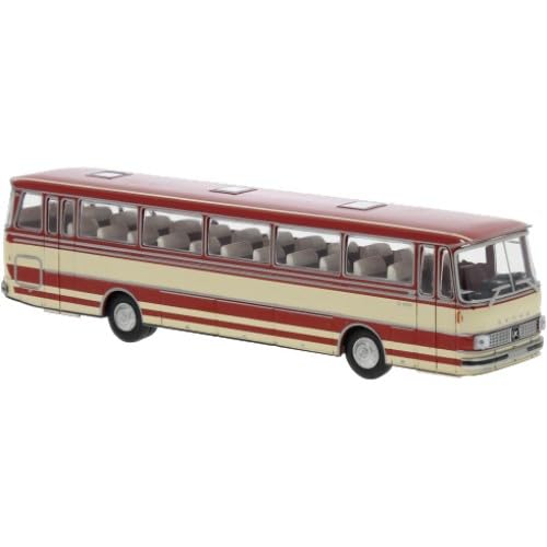 56050 H0 Setra S 150 H rot, beige, 1970 von Brekina