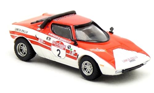 BREKINA 1/87 LANCIA STRATOS HF 1974 SANREMORARY #2 BREKINA Lancia Stratos HF Rally San Remo Mini Car HO Scale von Brekina