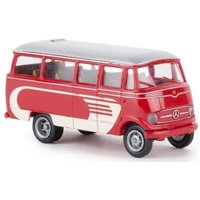 BREKINA 36147 H0 / 1:87 Mercedes O 319 rot, hellbeige, 1955 mit Dekor von Brekina