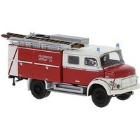 BREKINA 47169 1:87 Mercedes LAF 1113 TLF 16 Aufbau Klappen rot weiss Feuerwehr Hessen, 1972 von Brekina