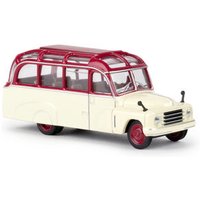 BREKINA 58180 H0 / 1:87 Hanomag L28 Lohner Bus rot/elfenbein von Brekina