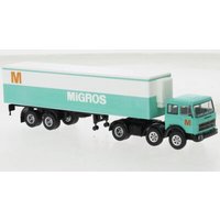 BREKINA 58582 1:87 Fiat 691 T Kühlkoffer-SZ Migros, 1970 von Brekina