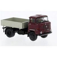 BREKINA 71256 1:87 IFA W 50 Zugmaschin, dunkelrot/grau, 1965 von Brekina