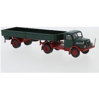 BREKINA 71402 1:87 IFA S 4000-1 Pritschen-SZ dunkelgrün, rot, 1960 von Brekina