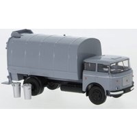 BREKINA 71875 1:87 LIAZ 706 Müllwagen incl. 2 Mülltonnen grau, 1970 von Brekina