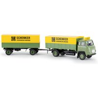 BREKINA 85052 H0 / 1:87 Scania LB 76 PP-Zug "Schenker Stockholm" von Brekina