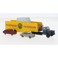 BREKINA 85133 1:87 Scania L 111 Autotransport-SZ Volkswagen, 1962 von Brekina