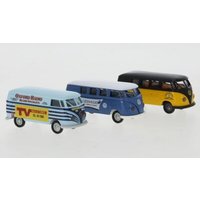 BREKINA 90493 1:87 Set VW T1b 3 Modelle Afrika, 1960 von Brekina