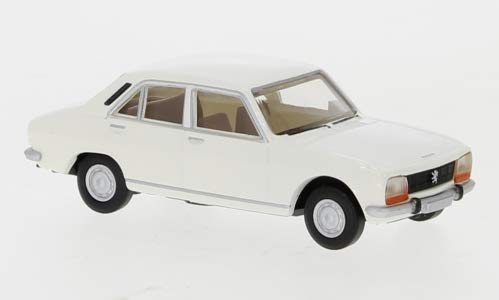 Brekina 29120 Peugeot 504, Weiss, 1961, 1:87, Fertigmodell von Brekina