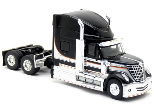 Brekina 85825, International Lonestar, schwarz/Silber, US Truck Modell 1:87 (H0) von Brekina