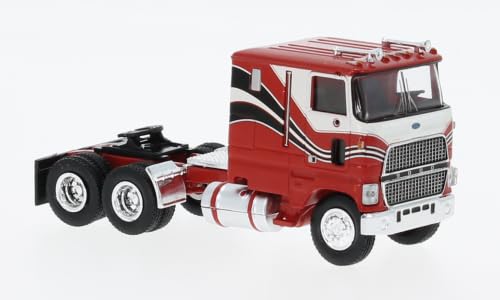 Brekina 85851 Ford CLT 9000, rot/weiß, US Truck Modell 1:87 (H0) von Brekina