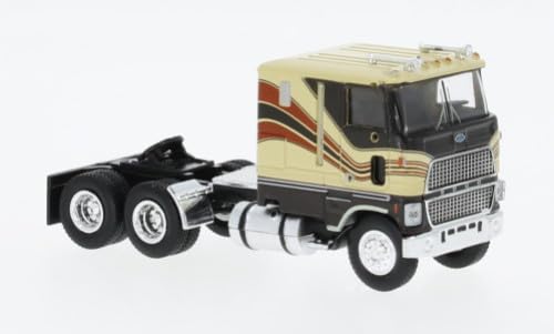 Brekina 85852 Ford CLT 9000, Elfenbein/braun, US Truck Modell 1:87 (H0) von Brekina