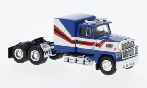 Brekina 85877 Ford LTL 9000, blau/weiß, US Truck Modell 1:87 (H0) von Brekina