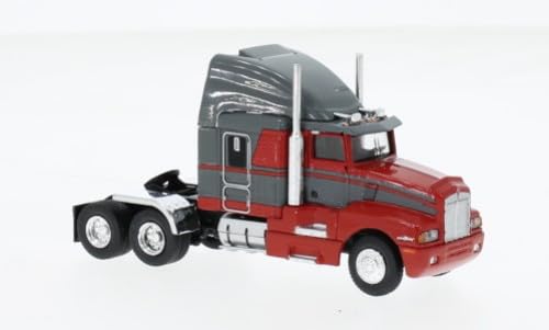 Brekina 85933 Kenworth T 600 grau/rot, US Truck Modell 1:87 (H0) von Brekina