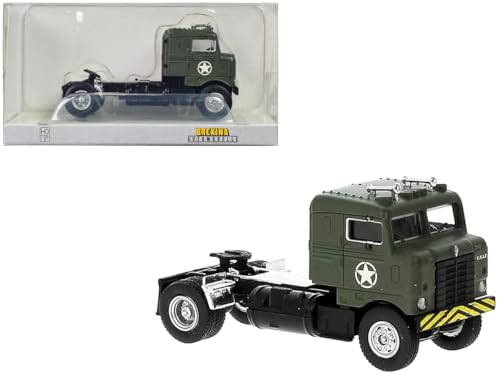 Brekina 85954 Kenworth Bullnose, dunkelgrün, US Air Force, US Truck 1:87 (H0) von Brekina