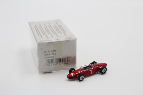 Brekina F-156 T, das Testcar mehrerer Fahrer Nr. 22996 1:87, Modellauto, Rot, für Erwachsene und ältere Kinder, die sich für Modellautos interessieren, Unisex von Brekina