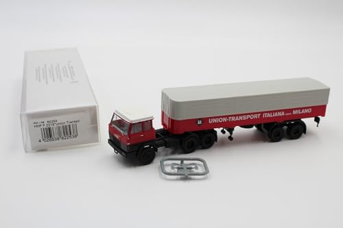 Brekina Henschel F221S Pritsche/Plane-Sattelzug der Union-Spedition Nr. 82253 1:87 /BRN1330 von Brekina