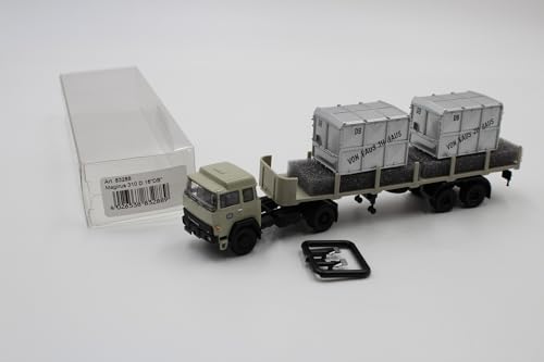 Brekina Magirus 310 D16 Rungensattelzug mit Ladegut Nr. 83288 1:87 /BRN1334 von Brekina