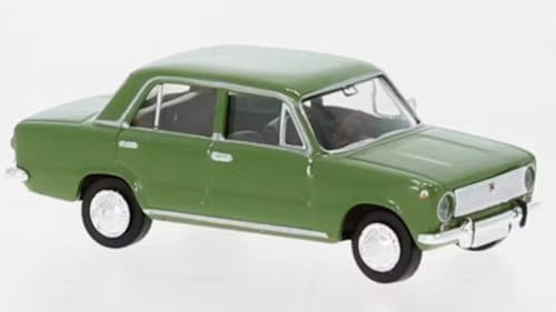 Modell in Scala kompatibler Con Fiat 124 grün 1:87 Brekina BRE22418 von GP REPLICAS