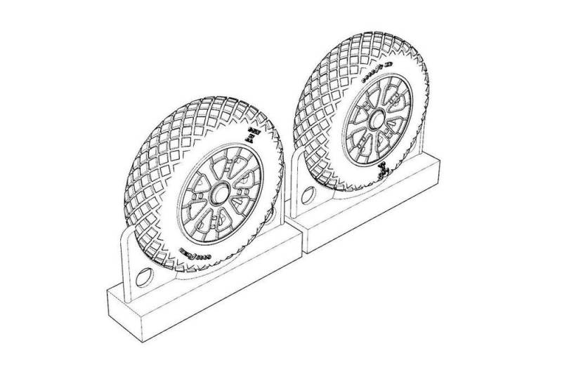 F4U Corsair Diamond Thread Wheels set von Brengun