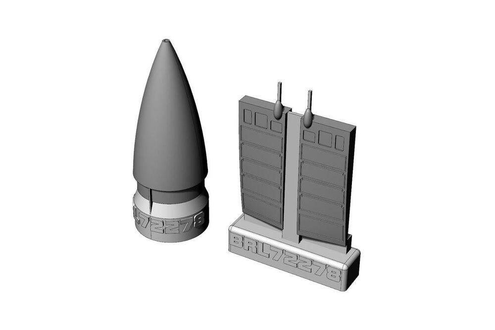 MiG-29A Radome and closed upper jet intakes (Italeri kit) von Brengun