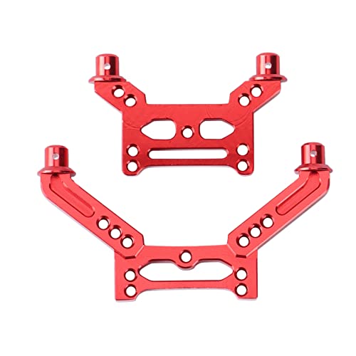 Brensty StoßDäMpfer BrüCke Aus Metall Vorne und Hinten für SG 1603 SG1603 UD1601 1/16 RC Auto Upgrade Teile,Rot von Brensty