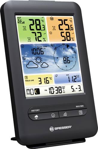 Bresser Optik 5in1 Profi-Sensor V 7002585 Funk-Wetterstation Vorhersage für 1 Tag Anzahl Sensoren m von Bresser Optik